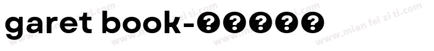garet book字体转换